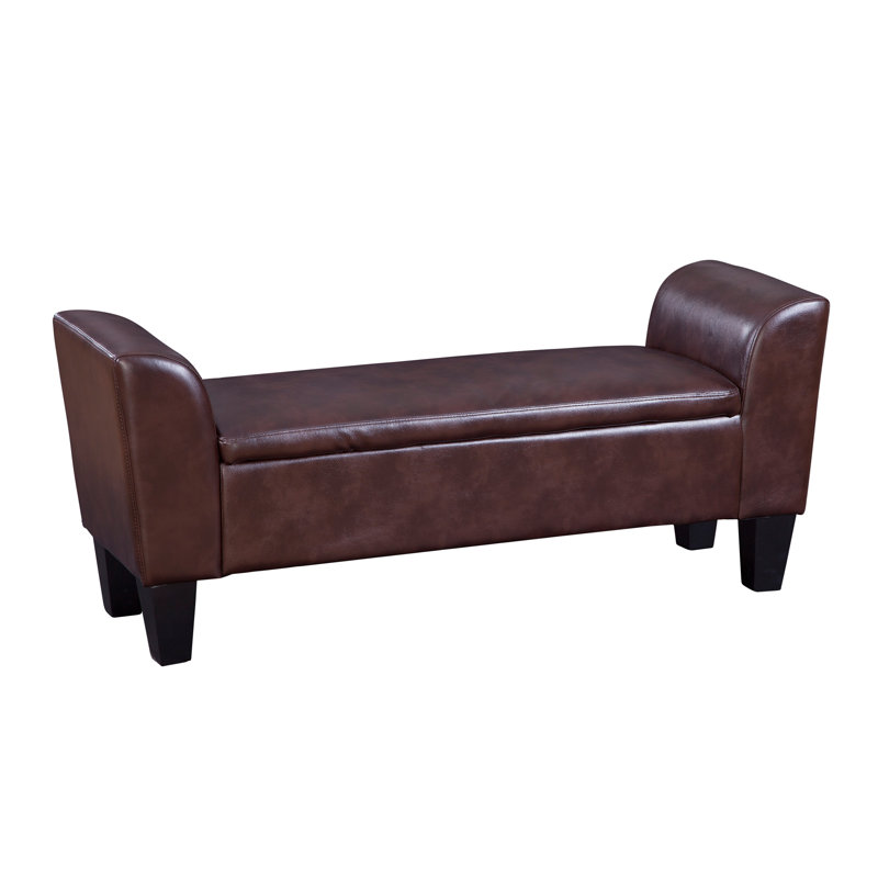 GraftonHome Chloe Faux Leather Storage Bench & Reviews Wayfair